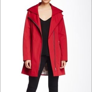 Soia & Kyo Asymmetric Zip Rain Jacket